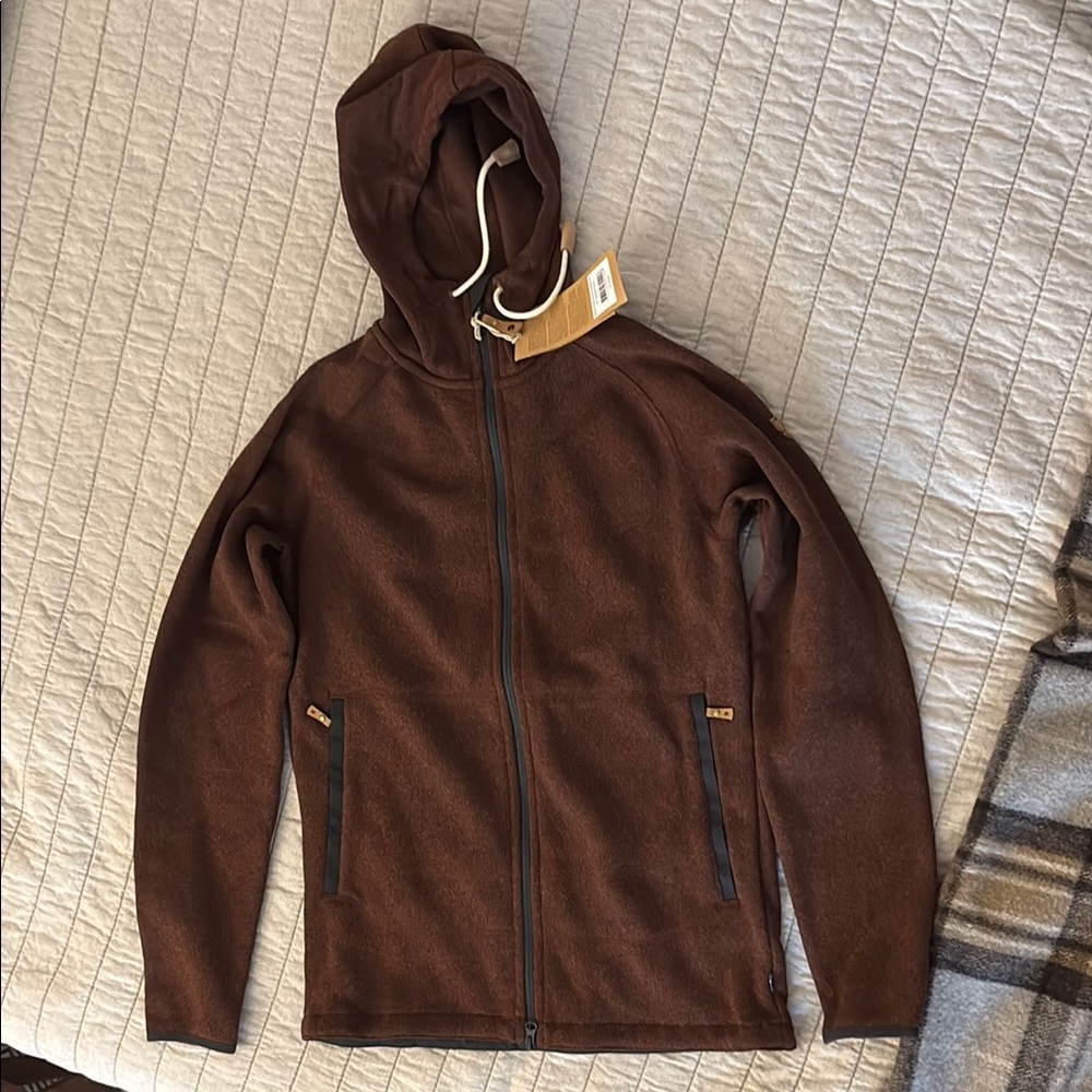 ÖVIK FLEECE HOODIE M (size:Small - color:Autumn Leaf)